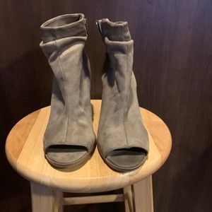 Peep Toe Ankle Booties